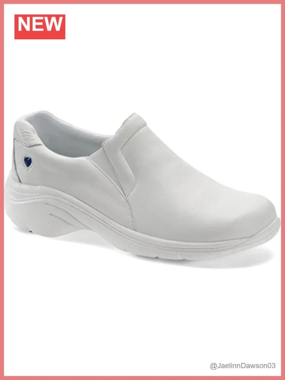 Nurse Mates Dove Leather Slip-Resistant Medical Shoes